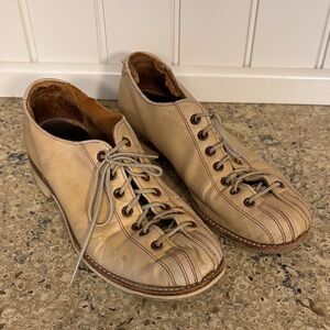 Vintage 1950’s Women’s Bowling Shoes- Tan Leather